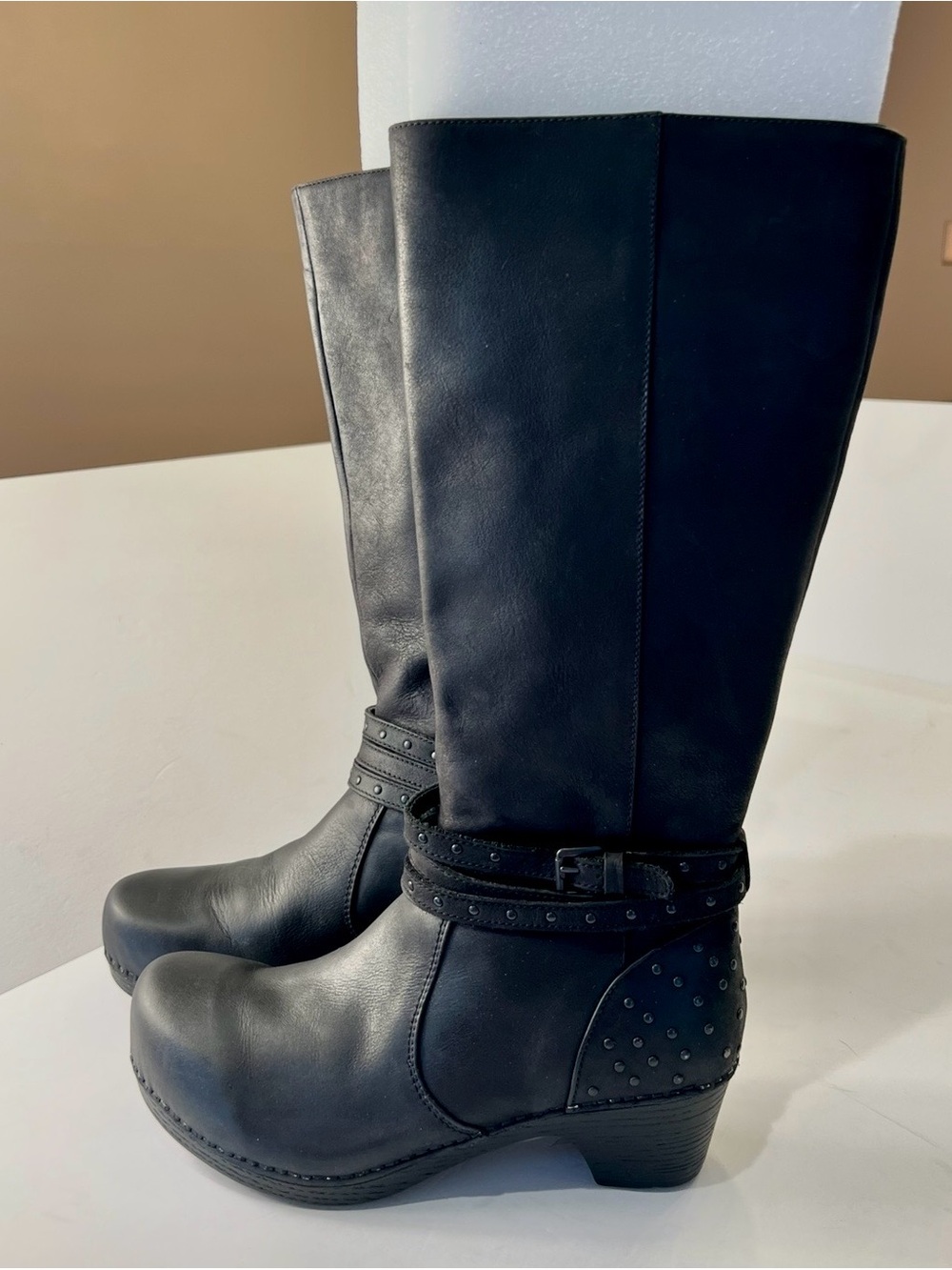 DANSKO Myra Black Studded Mid-Calf Women's Boot - Picture 4 of 16